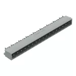 Wtyk THT Pin lutowniczy 1,2 x 1,2 mm konstrukcja kątowa, szary 231-477/001-000