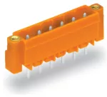 Wtyk THT Pin lutowniczy 1,0 x 1,0 mm konstrukcja prosta, pomarańczowy 231-338/108-000