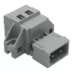Wtyk 1-przewodowy CAGE CLAMP®, szary 231-607/019-000/034-000