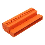 Wtyk 1-przewodowy CAGE CLAMP®, pomarańczowy 231-643