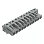 Gniazdo THT Pin lutowniczy 0,6 x 1,0 mm konstrukcja kątowa, szare 232-241
