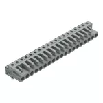 Gniazdo THT Pin lutowniczy 0,6 x 1,0 mm konstrukcja kątowa, szare 232-249