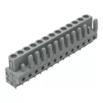 Gniazdo THT Pin lutowniczy 0,6 x 1,0 mm konstrukcja prosta, szare 232-143
