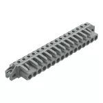 Gniazdo THT Pin lutowniczy 0,6 x 1,0 mm konstrukcja kątowa, szare 232-246/031-000