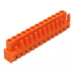 Gniazdo THT Pin lutowniczy 0,6 x 1,0 mm konstrukcja prosta, pomarańczowa 232-173