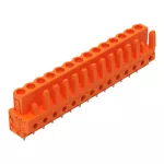 Gniazdo THT Pin lutowniczy 0,6 x 1,0 mm konstrukcja prosta, pomarańczowa 232-174