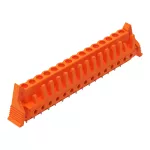 Gniazdo THT Pin lutowniczy 0,6 x 1,0 mm konstrukcja prosta, pomarańczowa 232-175/039-000