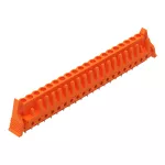 Gniazdo THT Pin lutowniczy 0,6 x 1,0 mm konstrukcja prosta, pomarańczowa 232-180/039-000