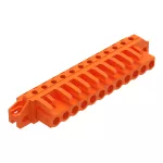 Gniazdo THT Pin lutowniczy 0,6 x 1,0 mm konstrukcja kątowa, pomarańczowa 232-272/031-000