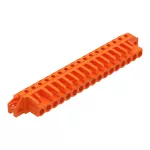 Gniazdo THT Pin lutowniczy 0,6 x 1,0 mm konstrukcja kątowa, pomarańczowa 232-277/031-000