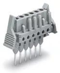 Gniazda do złączek listwowych Piny 0,6 x 1 mm konstrukcja prosta, szara 232-142/005-000/039-000