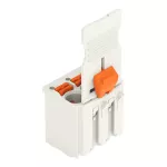 1-przewodowe gniazdo przycisk Push-in CAGE CLAMP®, jasnoszary 2092-1103/002-000