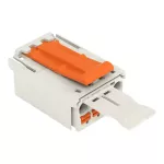 Wtyk 1-przewodowy Push-in CAGE CLAMP®, jasnoszary 2092-1504/002-000