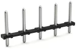 Listwa pinów lutowniczych Pin lutowniczy Ø 1,4 mm konstrukcja prosta, czarna 2092-3702/200-000