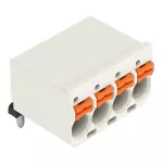 1-przewodowe gniazdo THT, kątowe, przycisk Push-in CAGE CLAMP®, jasnoszary 2092-1372