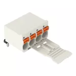 1-przewodowe gniazdo THT, kątowe, przycisk Push-in CAGE CLAMP®, jasnoszary 2092-1353