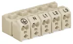Złączka zasilająca bez przycisków, biała 272-104/001-000
