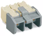 Złączka zasilająca bez przycisków, biała/szara 272-403/272-496