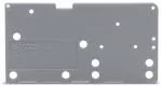 Ścianka końcowa do montażu zatrzaskowego gr. 1,5 mm, żółto-zielona 742-850