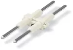 Element łączący raster 4mm 2-bieg., biały długość 30mm