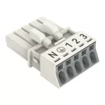 Gniazdo 5-bieg., białe 890-225