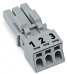 Gniazdo 3-bieg., szare 890-243