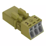 Wtyk 3-bieg., jasnozielony 890-273/073-000