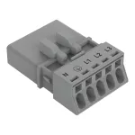 Wtyk 5-bieg., szary 890-255/060-000