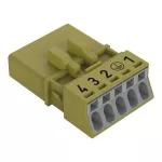 Wtyk 5-bieg., jasnozielony 890-275/073-000