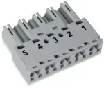 Wtyk 5-bieg., szary 770-255