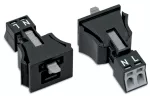 Wtyk Snap-In czarny 890-712