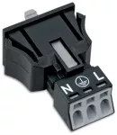 Wtyk Snap-In czarny 890-713