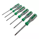 Zestaw wkrętaków VDE Torx® T8, T10, T15, T20, T25, T30, zielony/szary