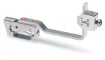 Wspornik szyny zbiorczej do szyn zbiorczych Cu 10 mm x 3 mm giętki, szary 790-360/790-398