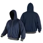 Bluza rozpinana z kapturem COMFORT, granatowa, rozmiar XXXL