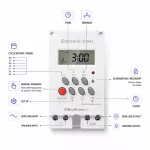 Qoltec Elektroniczny programator czasowy PC0629 na szynę DIN | LCD