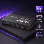 Qoltec Aktywny rozdzielacz Splitter 2 x HDMI 4K x 2K | 6Gb/s | 60Hz |  High stability