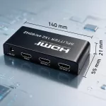 Qoltec Aktywny rozdzielacz Splitter 2 x HDMI 4K x 2K | 6Gb/s | 60Hz |  High stability