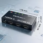 Qoltec Aktywny rozdzielacz Splitter 2 x HDMI 4K x 2K | 3.4Gb/s | High stability