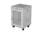 SZAFA INSTALACYJNA RACK STOJĄCA 19" 15U 600X600 SZARA DRZWI PERFOROWANE LCD LANBERG (FLAT PACK)