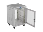 SZAFA INSTALACYJNA RACK STOJĄCA 19" 15U 600X600 SZARA DRZWI PERFOROWANE LCD LANBERG (FLAT PACK)