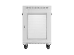 SZAFA INSTALACYJNA RACK STOJĄCA 19" 15U 600X600 SZARA DRZWI PERFOROWANE LCD LANBERG (FLAT PACK)