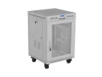 SZAFA INSTALACYJNA RACK STOJĄCA 19" 15U 600X800 SZARA DRZWI PERFOROWANE LCD LANBERG (FLAT PACK)