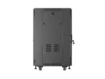 SZAFA INSTALACYJNA RACK STOJĄCA 19" 18U 600X600 CZARNA DRZWI PERFOROWANE LANBERG (FLAT PACK) 
