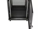 SZAFA INSTALACYJNA RACK STOJĄCA 19" 18U 600X600 CZARNA DRZWI PERFOROWANE LANBERG (FLAT PACK) 