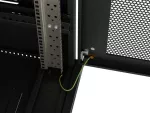 SZAFA INSTALACYJNA RACK STOJĄCA 19" 18U 600X600 CZARNA DRZWI PERFOROWANE LANBERG (FLAT PACK) 