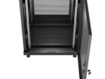 SZAFA INSTALACYJNA RACK STOJĄCA 19" 18U 600X600 CZARNA DRZWI PERFOROWANE LANBERG (FLAT PACK) 