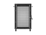 SZAFA INSTALACYJNA RACK STOJĄCA 19" 18U 600X600 CZARNA DRZWI PERFOROWANE LANBERG (FLAT PACK) 