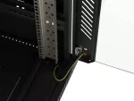 SZAFA INSTALACYJNA RACK STOJĄCA 19" 18U 600X600 CZARNA DRZWI PRZESZKLONE LANBERG (FLAT PACK)