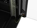 SZAFA INSTALACYJNA RACK STOJĄCA 19" 18U 600X600 CZARNA DRZWI PRZESZKLONE LANBERG (FLAT PACK)